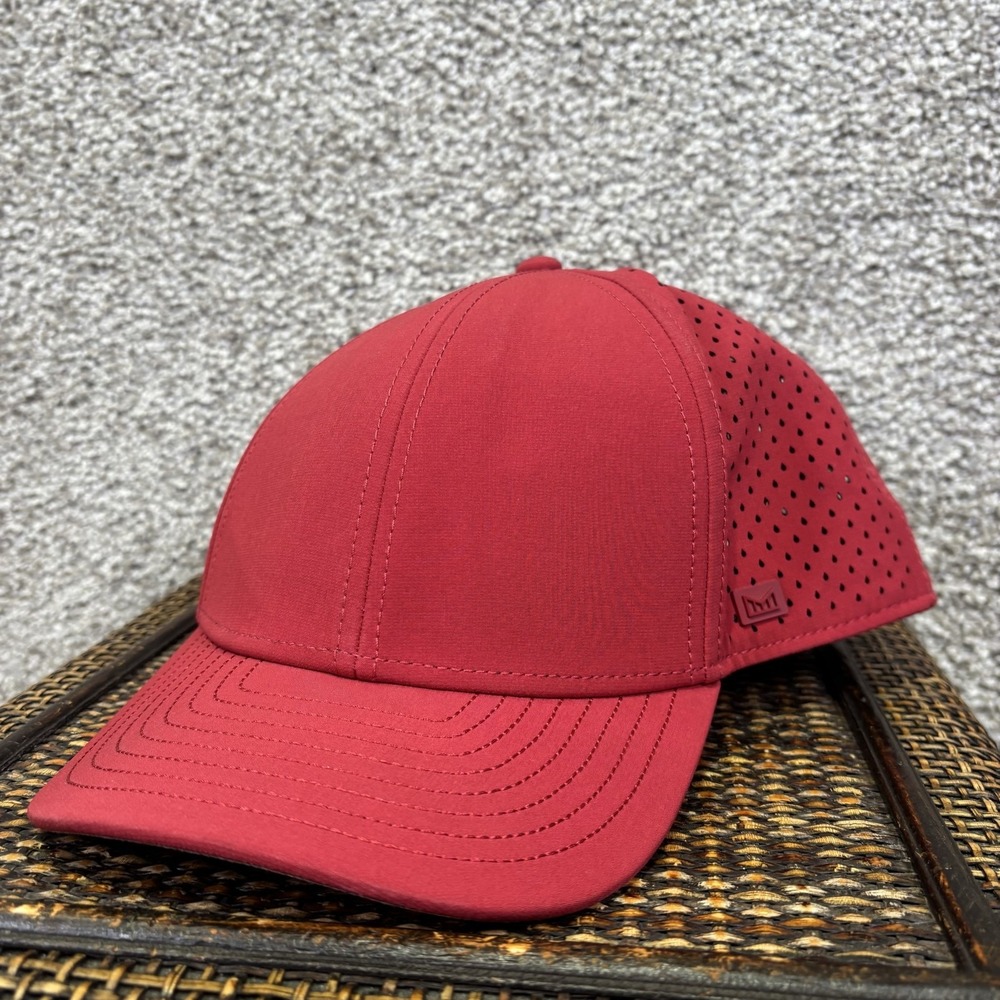 Melin A-Game HYDRO Hat Cap Snap Back Mens Medium Red Hawaiian Lifeguard Beach